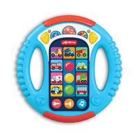Музыкальный руль Весёлые машинки (голубой) Printed books Азбукварик