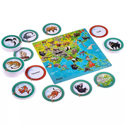 Настольная игра Найди меня! Животные мира Board Games 4Games