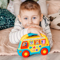 Музыкальный автобус Первые знания Синий Printed books Азбукварик