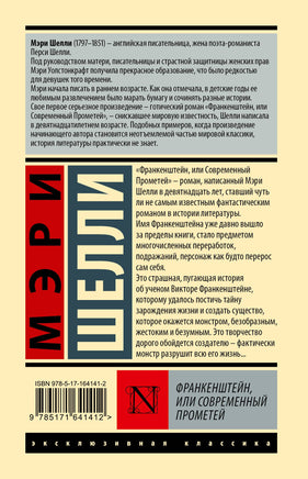 Франкенштейн, или Современный Прометей. Мэри Шелли Printed books АСТ