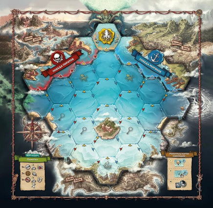 Настольная игра Кто накормит Кракена? Компактная версия Board Games Низа гамс