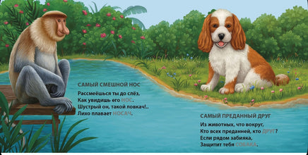 Самые-самые животные. Книжка-картонка Printed books Робинс