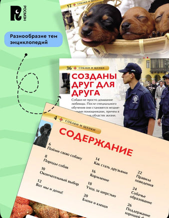 Собаки и щенки. Детская энциклопедия Printed books Росмэн