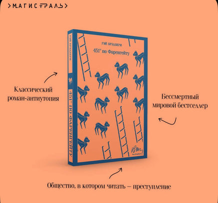 451' по Фаренгейту. Брэдбери Р. Printed books Эксмо