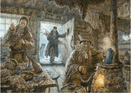 Охотники на волков. Художник Антон Ломаев Printed books Лорета
