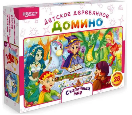 Нескучное домино Сказочный мир Настольная игра Board Games Нескучные игры