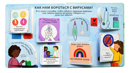 Что делать, чтобы быть здоровым. 40 окошек. Printed books Робинс