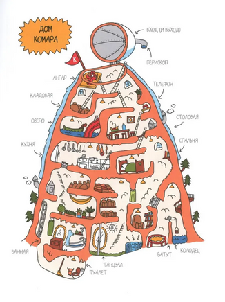 Комар-спасатель спешит на помощь Print Books Самокат