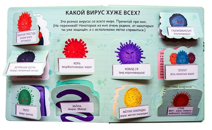 Что делать, чтобы быть здоровым. 40 окошек. Printed books Робинс