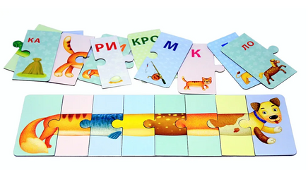 Зоопутаница Набор карточек. Собираем картинки, слоги и слова Printed books Робинс