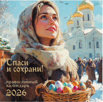 Спаси и Сохрани. Православный календарь с редкими молитвами на 2026 год Printed books СЗКЭО