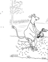 Мама Му и Кракс от точки к точке (раскраска по точкам) Printed books Белая Ворона