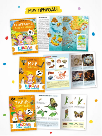 Школа Семи Гномов. Годовой базовый курс. Комплект 5+ Printed books Мозаика-Синтез