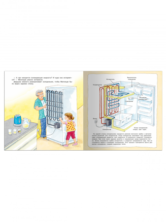 Первая книга знаний. Стиральная машина, фен, холодильник. Как устроена техника Printed books Омега