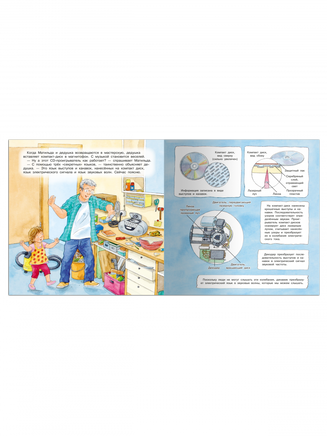 Первая книга знаний. Стиральная машина, фен, холодильник. Как устроена техника Printed books Омега