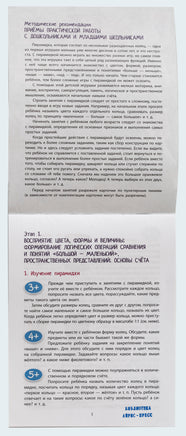 Пирамидка с системой развивающих заданий Printed books Айрис Пресс