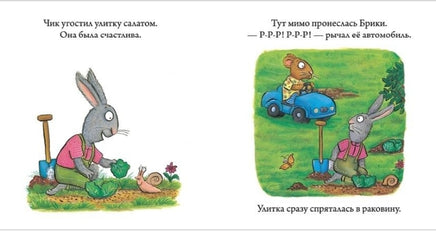 Чик и Брики. Пугливая улитка.А. Шеффлер Printed books Клевер
