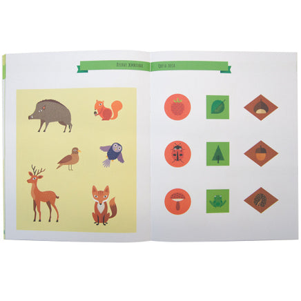 Метод Монтесcори. Развитие через игру. В лесу. Активити с наклейками Printed books Мозаика-Синтез