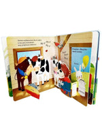 В деревне. Книжки панорамки с окошками. Printed books Робинс