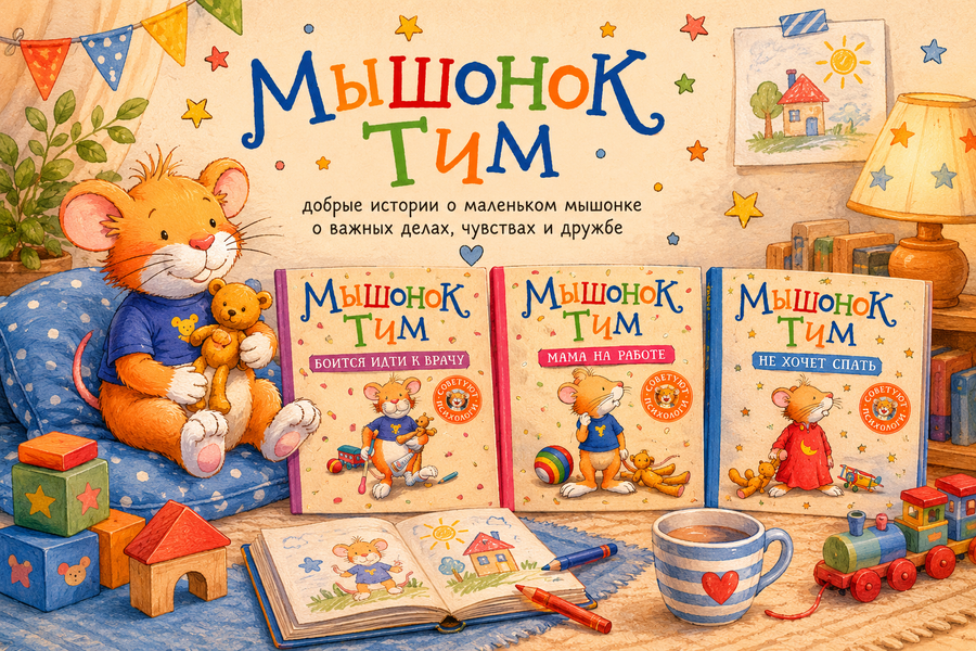 Книги про Мышонка Тима в США