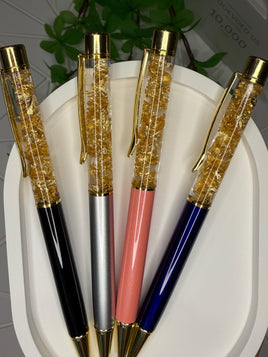 Комплект из 4х ручек с золотыми хлопьями Bookvoed US