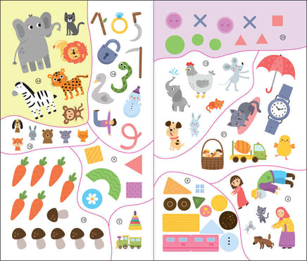 Рабочие тетради с наклейками. Авторская методика Дарьи Колдиной. Логика, мышление 3-5 лет Printed books Мозаика-Синтез