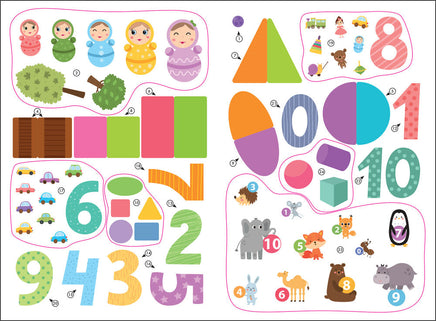 Рабочие тетради с наклейками. Авторская методика Дарьи Колдиной. Математика 3-5 лет Printed books Мозаика-Синтез