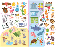 Рабочие тетради с наклейками. Авторская методика Дарьи Колдиной. Чтение 5-7 лет Printed books Мозаика-Синтез