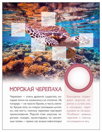 Мир животных с наклейками. Кто живёт под водой? Printed books Мозаика-Синтез
