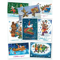 Набор 31 новогодняя открытка. Зарубин В. Printed books Речь