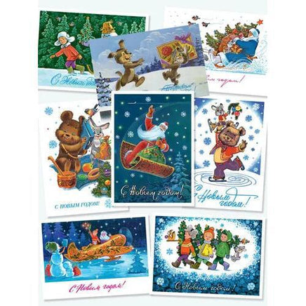 Набор 31 новогодняя открытка. Зарубин В. Printed books Речь