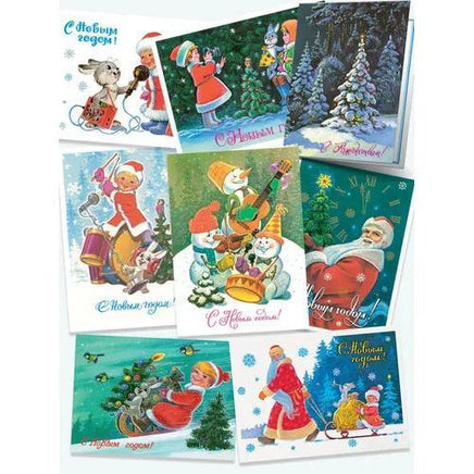 Набор 31 новогодняя открытка. Зарубин В. Printed books Речь
