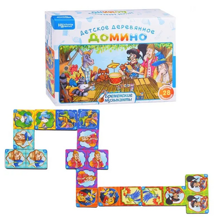 Нескучное домино Бременские музыканты Board Games Нескучные игры Default Title