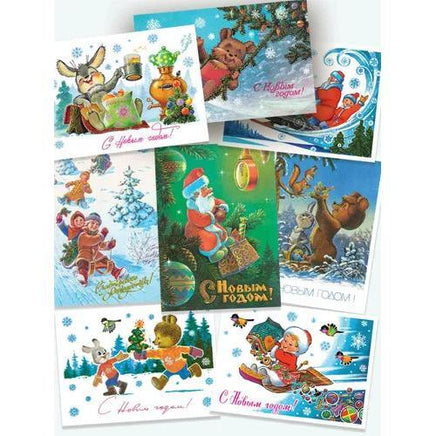 Набор 31 новогодняя открытка. Зарубин В. Printed books Речь