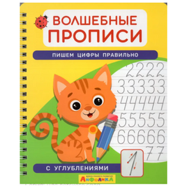 Волшебные прописи. Пишем цифры правильно. Комплект с ручкой Printed books Омега Default Title