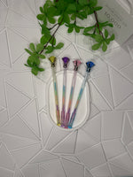 Набор многоцветных ручек с кристаллом 🌈 (4 шт.) Bookvoed US