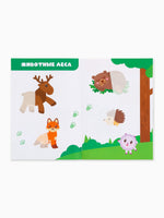 Книги Наклейки-половинки, набор 4 шт. Малышарики - [купить в сша] - [Bookvoed US]