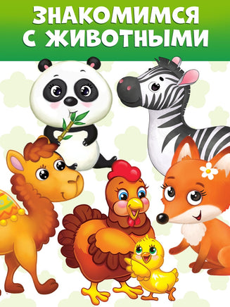 Животные. Набор картонных книг 4 шт. - [купить в сша] - [Bookvoed US]