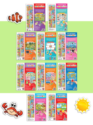 Познавательные. Книги с наклейками многоразовыми Printed books Сима-ленд