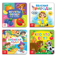 Знакомимся с окружающим миром. Комплект книг на картоне 4 шт Printed books Сима-ленд