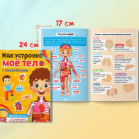 Тело человека. Набор книг с наклейками 2 шт Printed books Сима-ленд