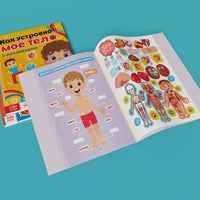 Тело человека. Набор книг с наклейками 2 шт Printed books Сима-ленд