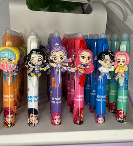 Набор ручек с фигурками в стиле K-pop 🎤 (6 шт.) Bookvoed US