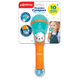 Добрые песенки. Микрофон Суперхит. Бирюзовый Printed books Азбукварик