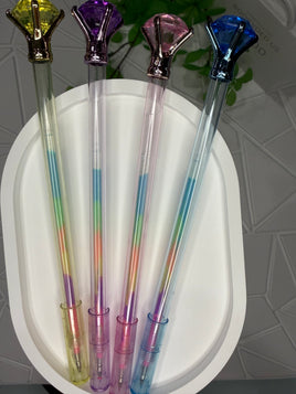 Набор многоцветных ручек с кристаллом 🌈 (4 шт.) Bookvoed US