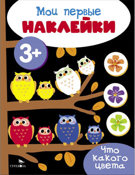 Мои первые наклейки 3+ Что какого цвета print books Стрекоза Издательство