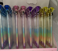 Набор многоцветных ручек с кристаллом 🌈 (4 шт.) Bookvoed US