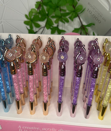 Набор ручек с кристаллами и сферой (4 шт.) Bookvoed US