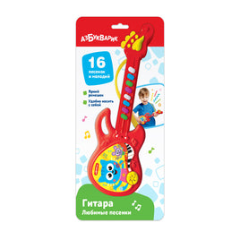 Гитара Любимые песенки Красная Printed books Азбукварик