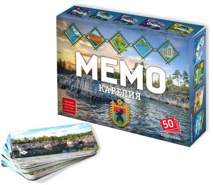 Настольная игра Мемо Карелия (50 карточек) Board Games Нескучные игры